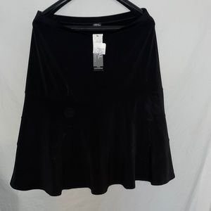 Tribal Black tiered skirt size Large